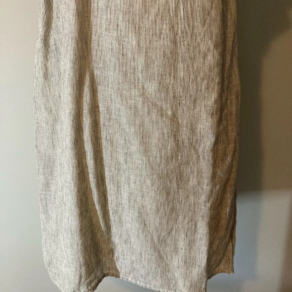 Beachlunchlounge Linen One Shoulder Dress M - Picture 4 of 14